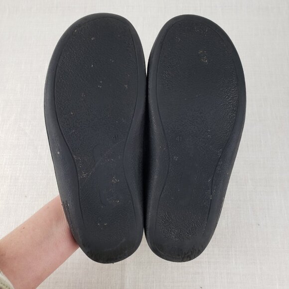 Haflinger Clog Slippers 41 Gray Wool Felt Slip On Indoor Outdoor Comfort Shoes - Picture 3 of 9